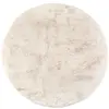 Image de Tapis en polyester ivoire diamètre 120 cm