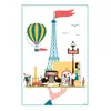 Image de Torchon plateau en coton blanc 48 x 72 cm
