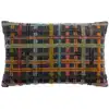 Image de Coussin brodé en coton ambre 30 x 50 cm
