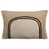Image de Coussin bicolore laly en lin galet 40 x 65 cm