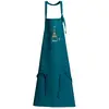 Image de Tablier de cuisine recyclé tour eiffel avec poche paon 72 x 85 cm