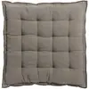 Image de Galette de chaise recyclée en coton ombre 40 x 40 x 3 cm