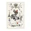 Image de Torchon france panorama en coton ecru 48 x 72 cm