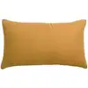 Image de Coussin uni en lin ocre 30 x 50 cm