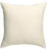 Image de Coussin uni en lin craie 45 x 45 cm