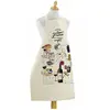 Image de Grand tablier de cuisine crus d'excellence en coton ecru 72 x 96 cm
