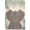 Image de Tapis rectangulaire éléphant Junko (120 x 170 cm)
