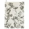 Image de Torchon Fleuri en coton ombre 50 x 70 cm