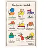 Image de Torchon les devises en coton ecru 48 x 72 cm