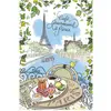 Image de Torchon cafe gourmand en coton blanc 48 x 72 cm