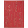 Image de Torchon metis en coton rouge 50 x 70 cm