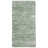 Image de Tapis en cuir tressé vert clair 60x120