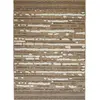 Image de Tapis aspect jute à motif géométrique en relief blanc et noir 120x160