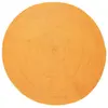 Image de Tapis en coton réversible effet cordage jaune orangé diam.120