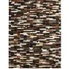 Image de Tapis en cuir recyclé moderne marron 120x170