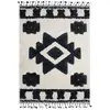 Image de Tapis berbère crème et gris à effet relief 120x170