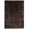 Image de Tapis à poils longs extra-doux marron 120x160