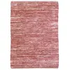 Image de Tapis en cuir tressé rose poudré 120x170