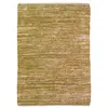 Image de Tapis en cuir tressé ocre 120x170