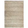 Image de Tapis tressé en jute motifs losanges en relief naturel 120x170