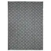 Image de Tapis en coton géométrique écru-noir 120x170