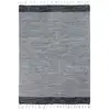 Image de Tapis en coton bandes noir-gris-blanc 120x170