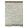 Image de Baumwollteppich Streifen Sand Weiß 120x170