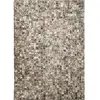 Image de Tapis en cuir recyclé éclats argentés marron 120x170