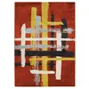 Image de Tapis lumineux motif traits de peinture multicolore 120x170
