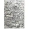 Image de Tapis extra-doux motif lignes horizon gris 120x170