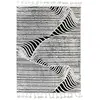 Image de Tapis effet relief motifs montagnes blanc noir 120x170