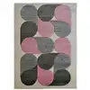Image de Tapis look seventies bubble gris rose 120x170