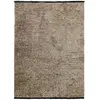 Image de Tapis tissé plat coton noir et reflet lumière gris 120x170