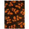 Image de Tapis à motifs petites feuilles orange 120x170