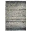 Image de Tapis recyclé motif lignes gris noir 120x170