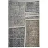 Image de Tapis extra-doux motif quadri gris vert 120x170