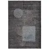 Image de Tapis recyclé motif sphère gris bleu 120x170