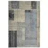 Image de Tapis extra-doux motif processeur ecru bleu 120x170