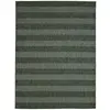 Image de Tapis intérieur-extérieur aspect jute motif lignes vert 133x170