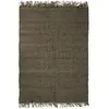 Image de Tapis en jute et coton noir 160x230