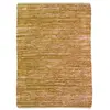 Image de Tapis en cuir tressé jaune 160x230