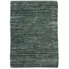 Image de Tapis en cuir tressé bleu gris 160x230