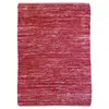 Image de Tapis en cuir tressé burgundy 160x230