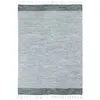 Image de Tapis en coton bandes gris-blanc 160x230