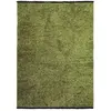 Image de Tapis tissé plat coton noir et reflet lumière vert 160x230