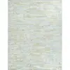 Image de Tapis en cuir recyclé naturel doré patchwork 160x230