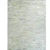 Image de Tapis en cuir naturel recyclé gris argent 160x230