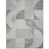 Image de Tapis moderne à motifs graphiques gris 160x230