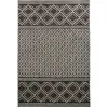 Image de Tapis moderne à motif croisillons en relief brun 160x230