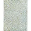 Image de Tapis en cuirs recyclés blanc et doré 190x290